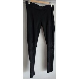 Adidas Women's Leggings Size L Black Athletic Workout Pants 26in Inseam